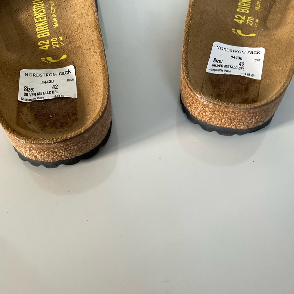 Birkenstock silver sandals - Picture 4 of 12